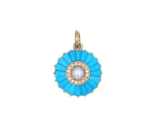 Turquoise Pearl Emily Charm ONLY