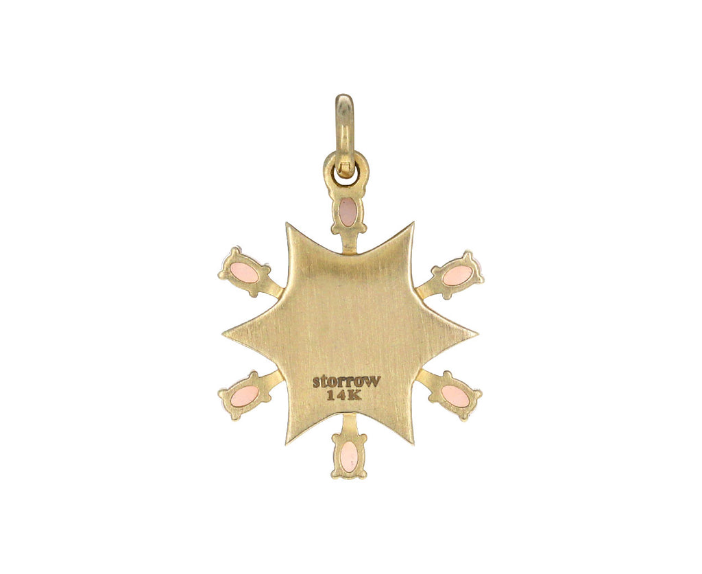 Pink Opal Starburst Sadie Charm Pendant ONLY