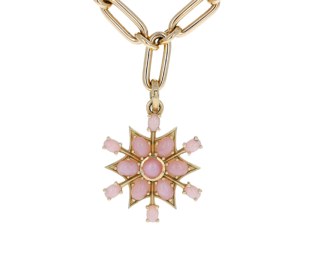 Pink Opal Starburst Sadie Charm Pendant ONLY