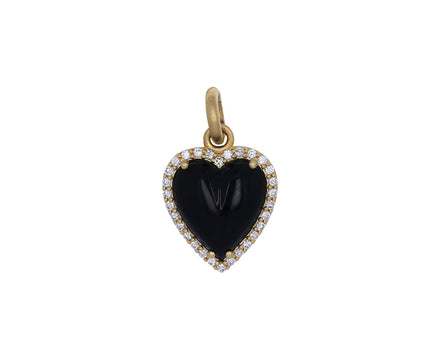 Onyx Diamond Alana Heart Charm ONLY - TWISTonline 