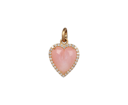 Pink Opal Diamond Alana Heart Charm ONLY