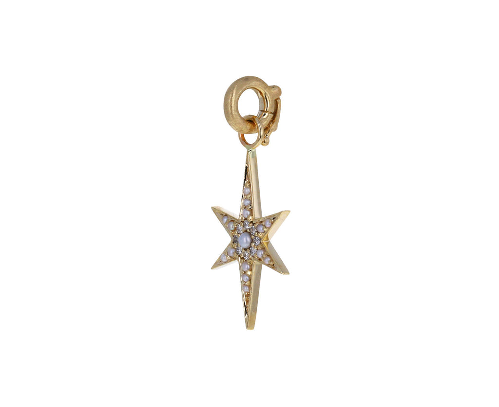 Pearl and Diamond Star Stella Charm ONLY