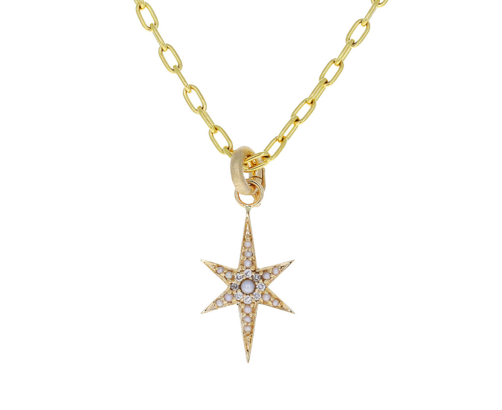 Pearl and Diamond Star Stella Charm ONLY