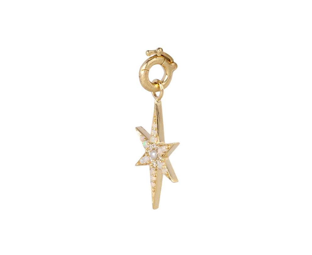 Pearl, Diamond and Opal Star Stella Charm Pendant ONLY