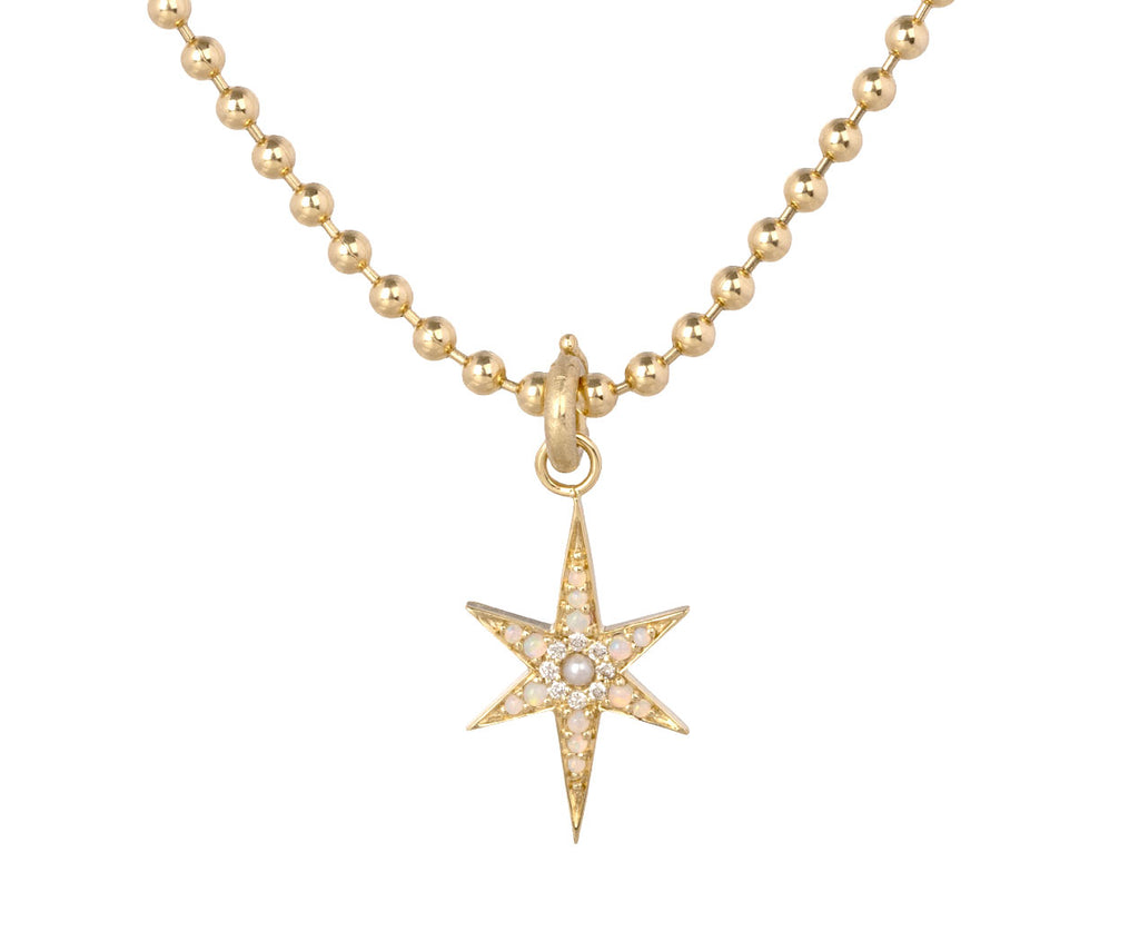 Pearl, Diamond and Opal Star Stella Charm Pendant ONLY