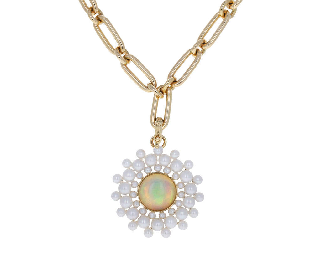 Opal and Pearl Juliet Cluster Charm ONLY