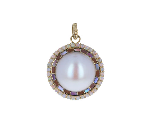 Opal and Pearl Josephine Charm Pendant ONLY