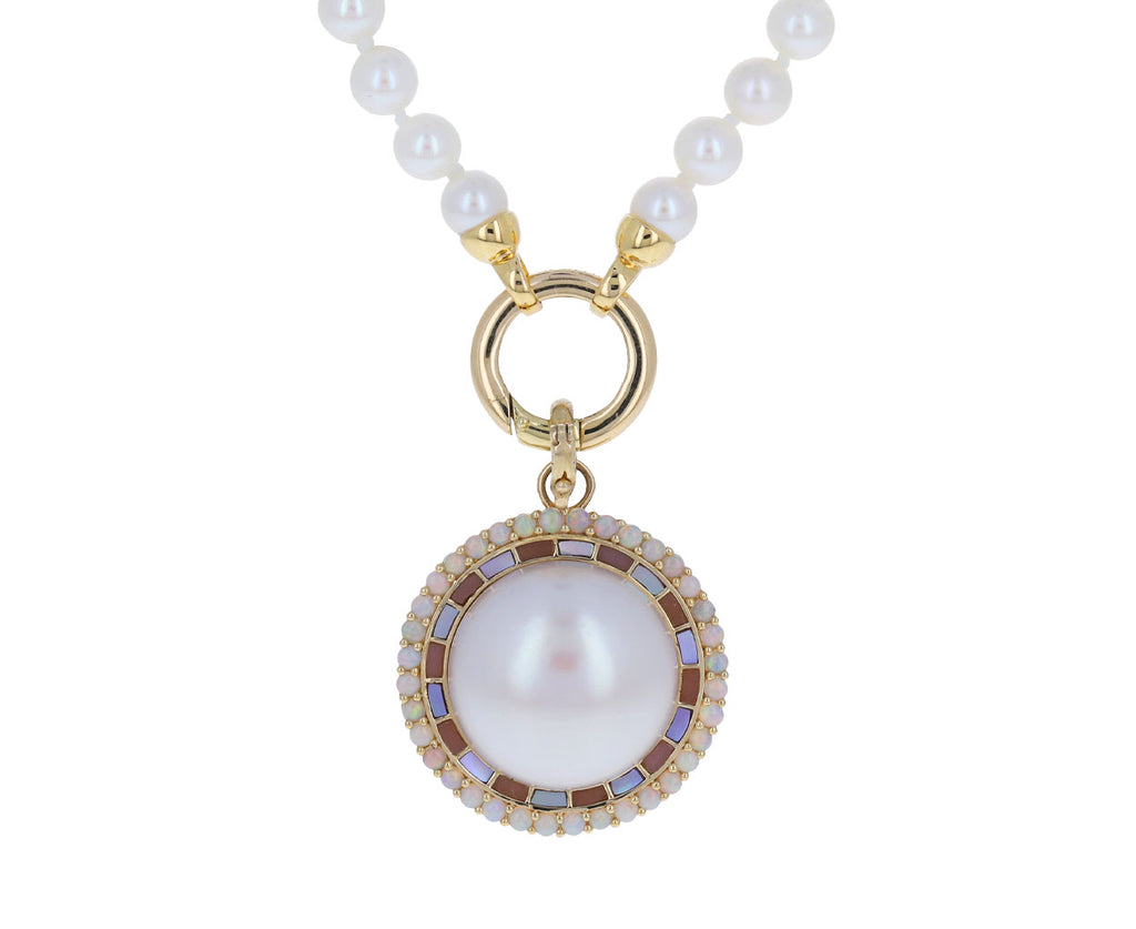 Opal and Pearl Josephine Charm Pendant ONLY