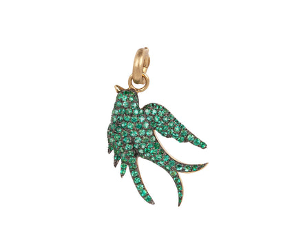 Storrow Emerald Birdie Charm Pendant ONLY