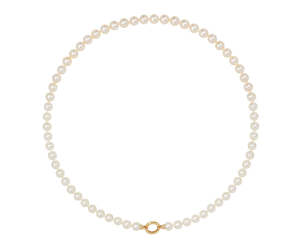 Storrow Tapered Japanese Akoya Pearl Howie Necklace Full Necklace