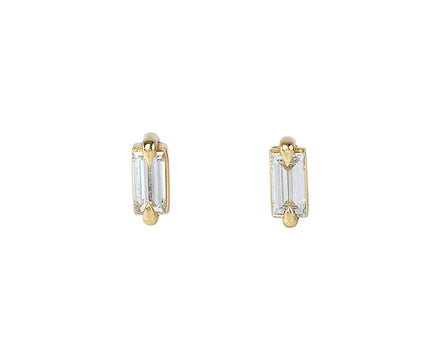 Baguette Diamond Stud Earrings