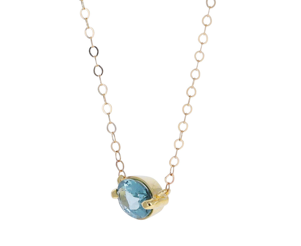 Oval Light Blue Tourmaline Necklace