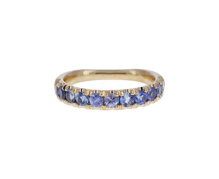 Blue Sapphire Euro Band Ring
