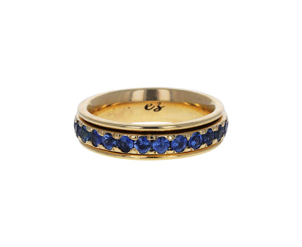Blue Sapphire Spinner Ring