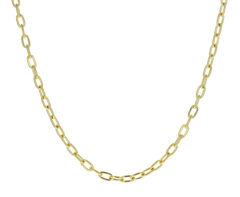 18" Gold Oval Link Chain Necklace