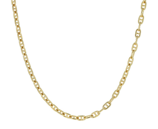 16" Gold Oval Link Chain Necklace