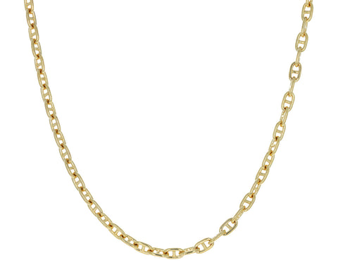 16" Gold Oval Link Chain Necklace