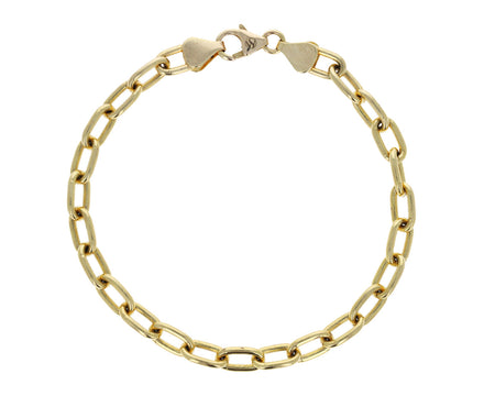 Gold Oval Link Bracelet