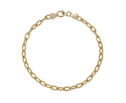 Gold Oval Chain Bracelet