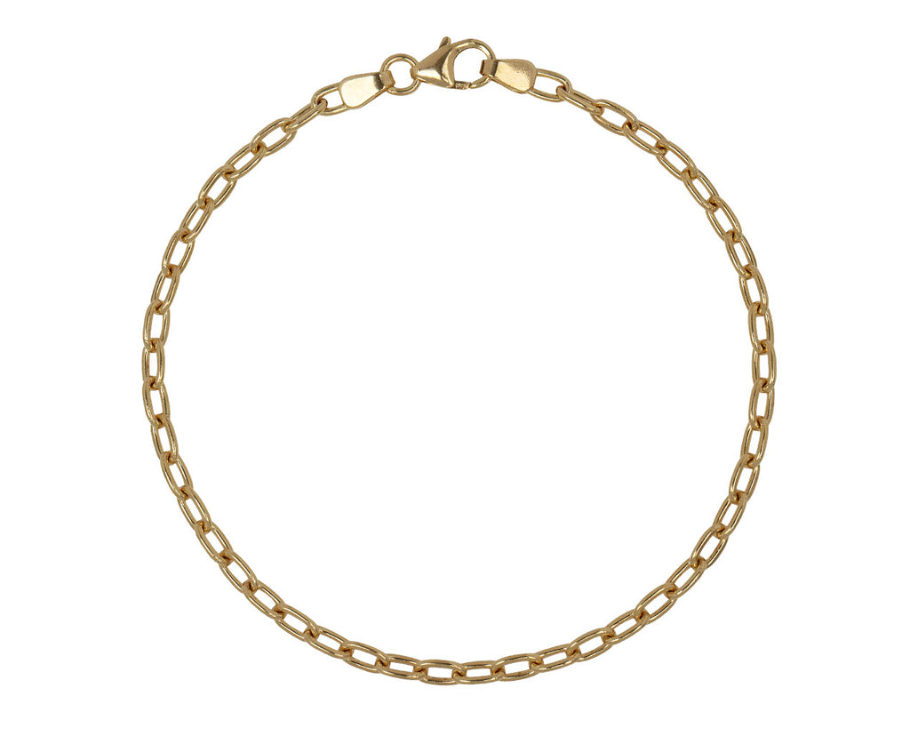 Stephanie Windsor Tiny Gold Oval Link Bracelet