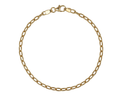 Stephanie Windsor Tiny Gold Oval Link Bracelet