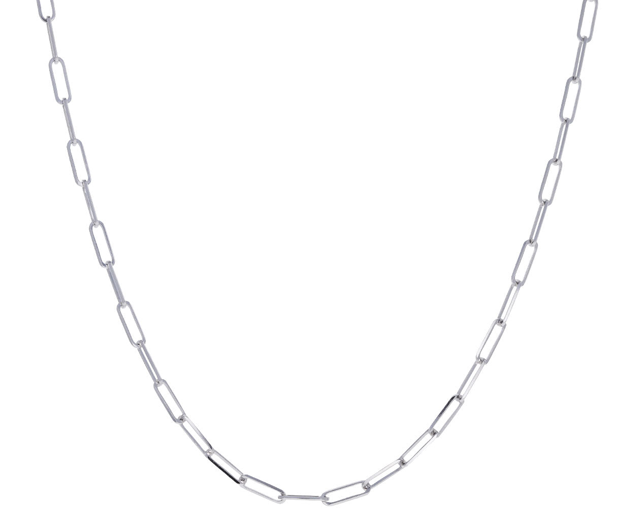 Thin white gold necklace shop