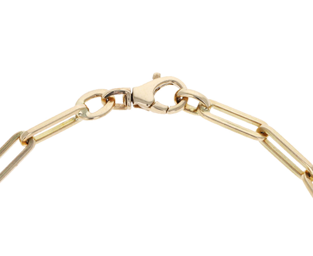 Gold Paperclip Chain Bracelet