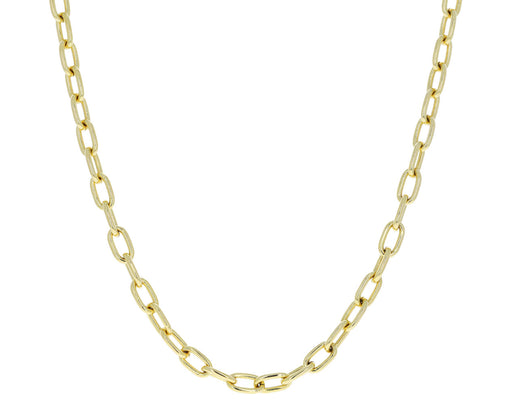 24" Extra Large Solid Oval Link Chain Necklace