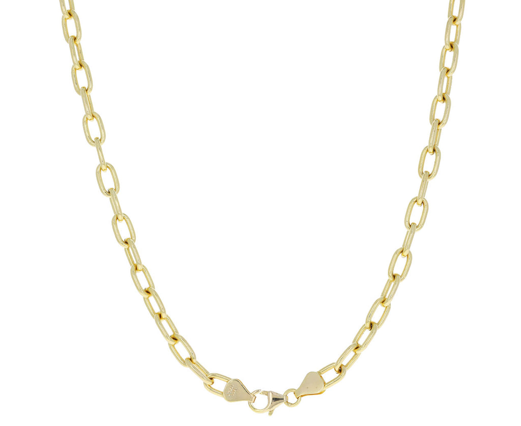 24" Extra Large Solid Oval Link Chain Necklace