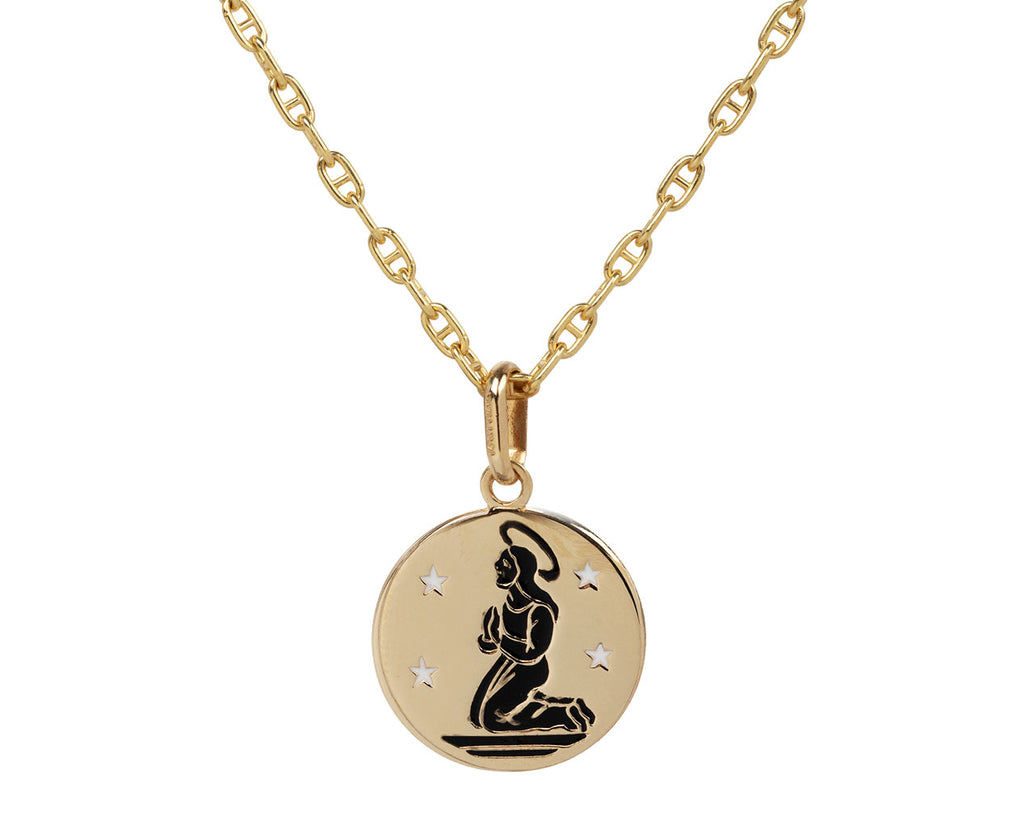 Stephanie Windsor Vintage Virgo Zodiac Charm Pendant ONLY On Chain