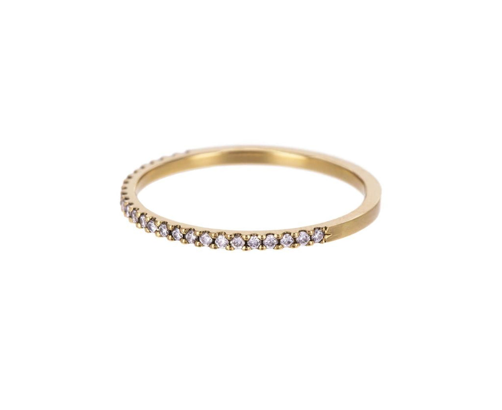 Yellow Gold Diamond Half Eternity Band - TWISTonline 