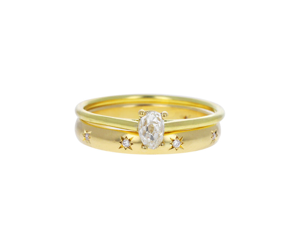 Antique Pear Cut Diamond Solitaire Ring