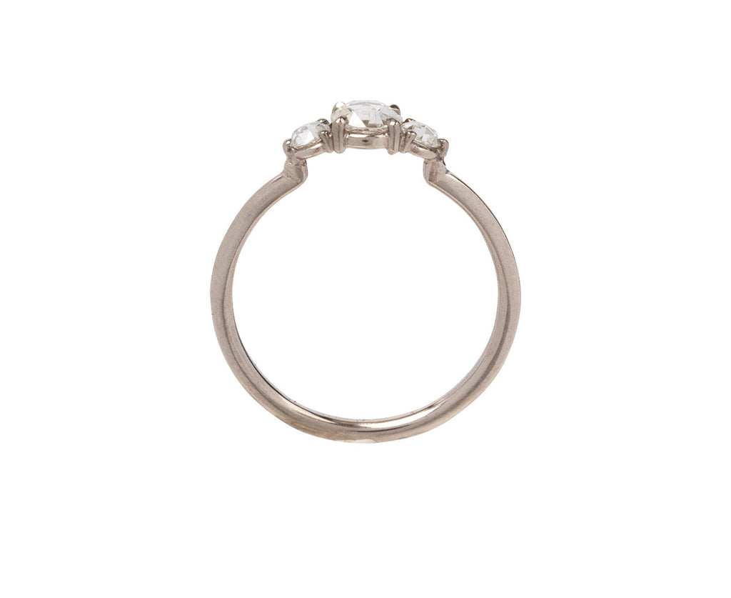 Triple Rose Cut Diamond Ring