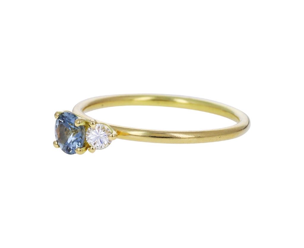 Montana Sapphire Diamond Solitaire Ring