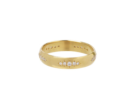 Diamond Star Set Cloak Band Ring