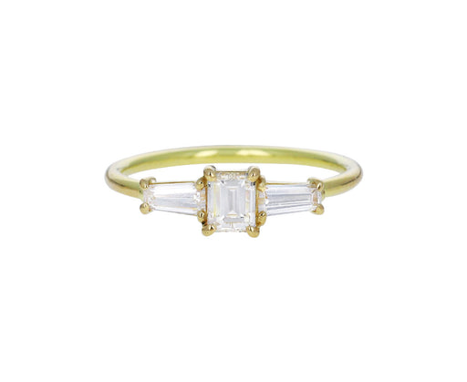 Triple Baguette Diamond Ring