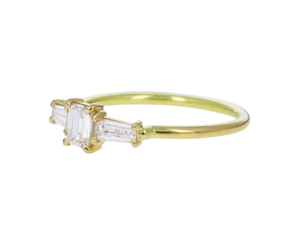 Triple Baguette Diamond Ring