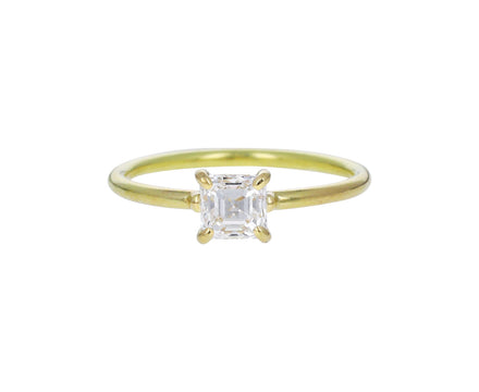 Asscher Diamond Solitaire Ring