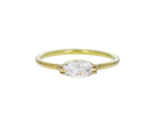 Moval Diamond Solitaire Ring