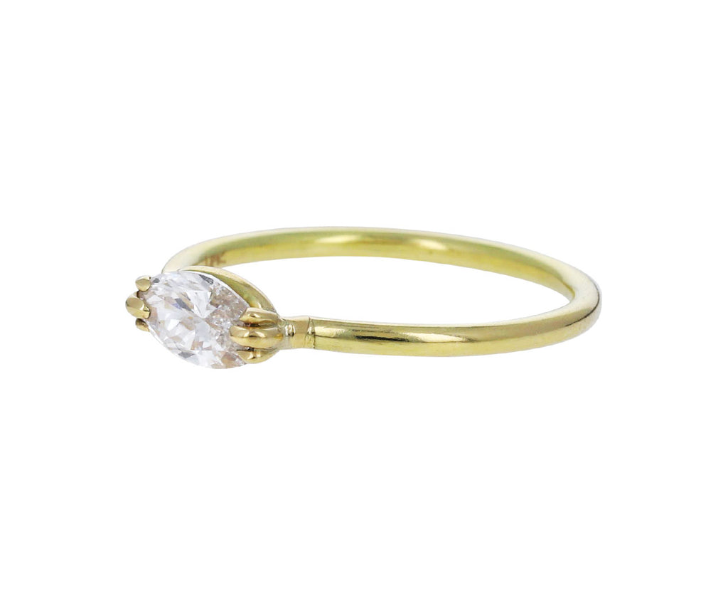 Moval Diamond Solitaire Ring
