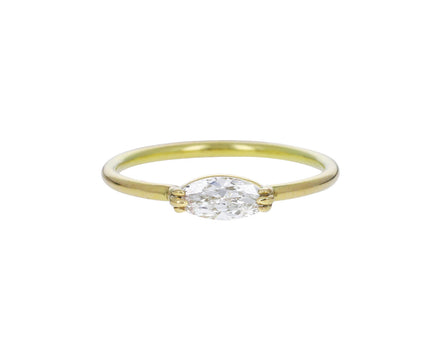 Moval Diamond Solitaire Ring