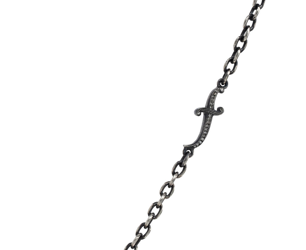 Sevan Bicakci Diamond Dagger Sterling Silver Open Ended Chain ONLY Dagger Close Up
