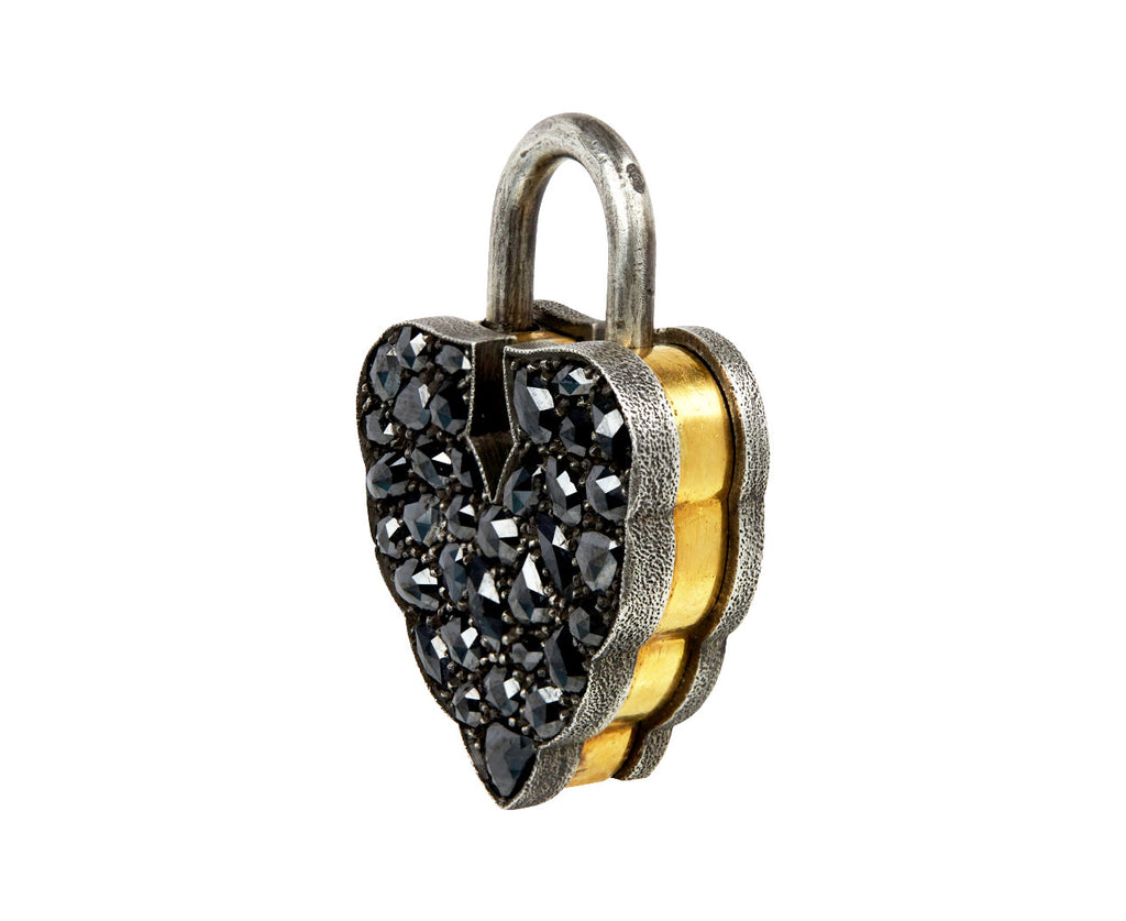 Sevan Bicakci Black Diamond Aspen Leaf Pendant ONLY Side View