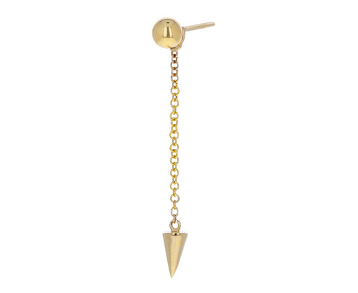 Short Pendulum Spike Chain SINGLE Earring