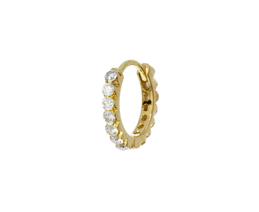 5/16 Invisibly Set Diamond SINGLE Hoop - TWISTonline 