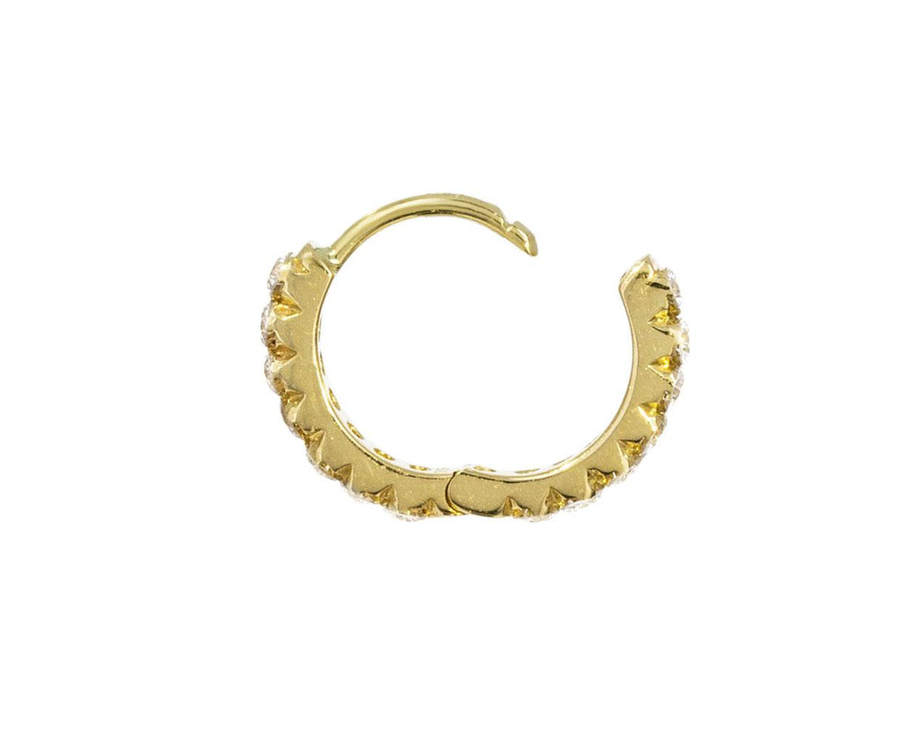 5/16 Invisibly Set Diamond SINGLE Hoop - TWISTonline 