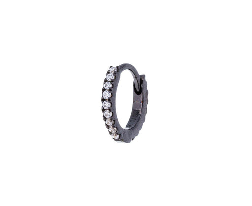 1/4 Black Gold Diamond Eternity SINGLE Hoop - TWISTonline 