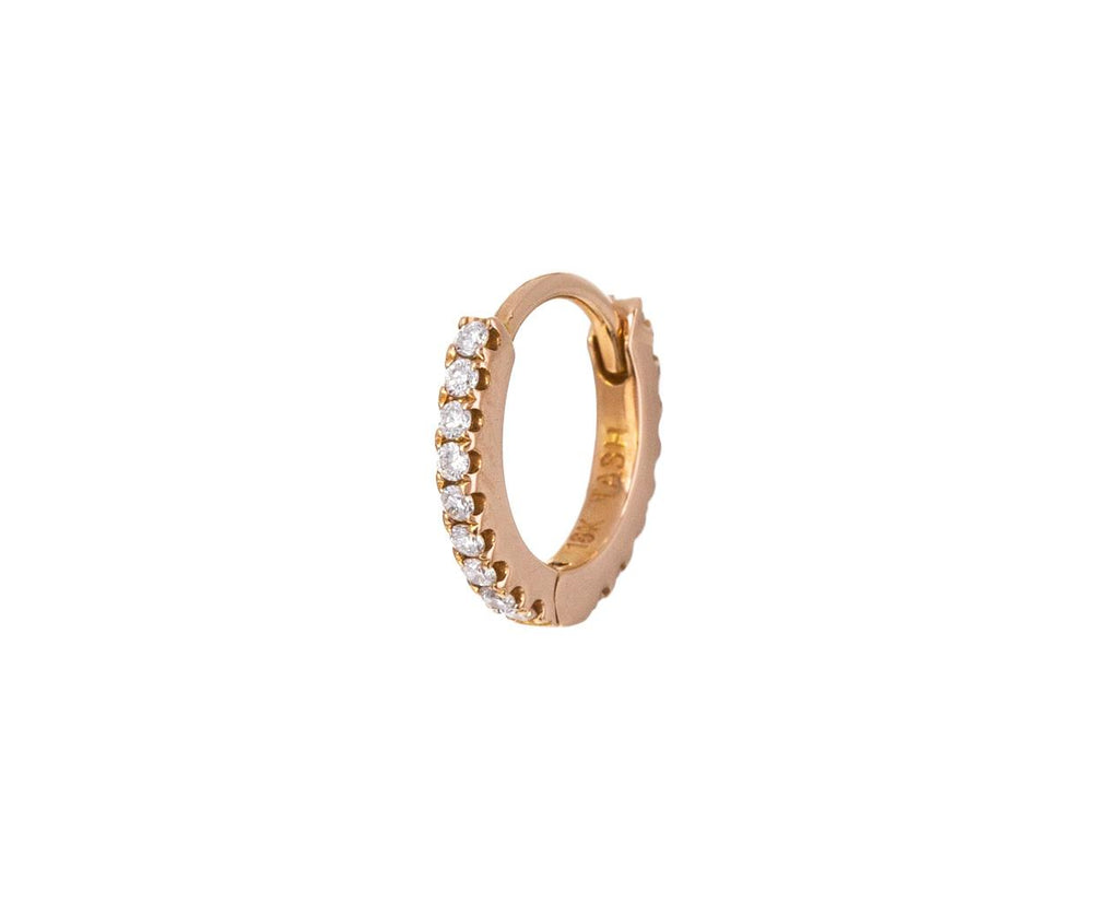 1/4 Rose Gold Diamond Eternity SINGLE Hoop - TWISTonline 