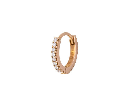 1/4 Rose Gold Diamond Eternity SINGLE Hoop - TWISTonline 