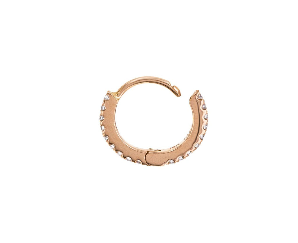 1/4 Rose Gold Diamond Eternity SINGLE Hoop - TWISTonline 